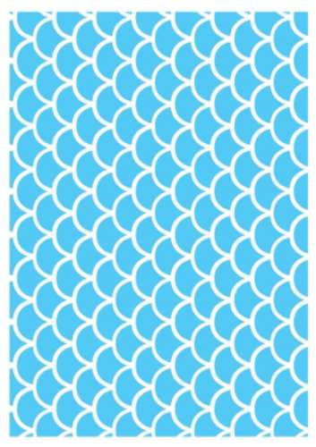 Printed Wafer Paper - Fish Scale Pastel Blue - Click Image to Close
